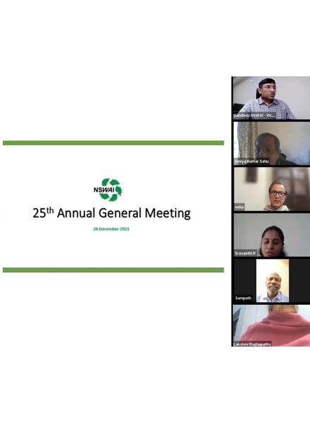 25th AGM conducted on 28th December 2021